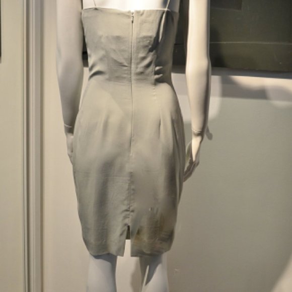 Mark Eisen Crepe Silk Sweetheart Dress - Picture 5 of 6